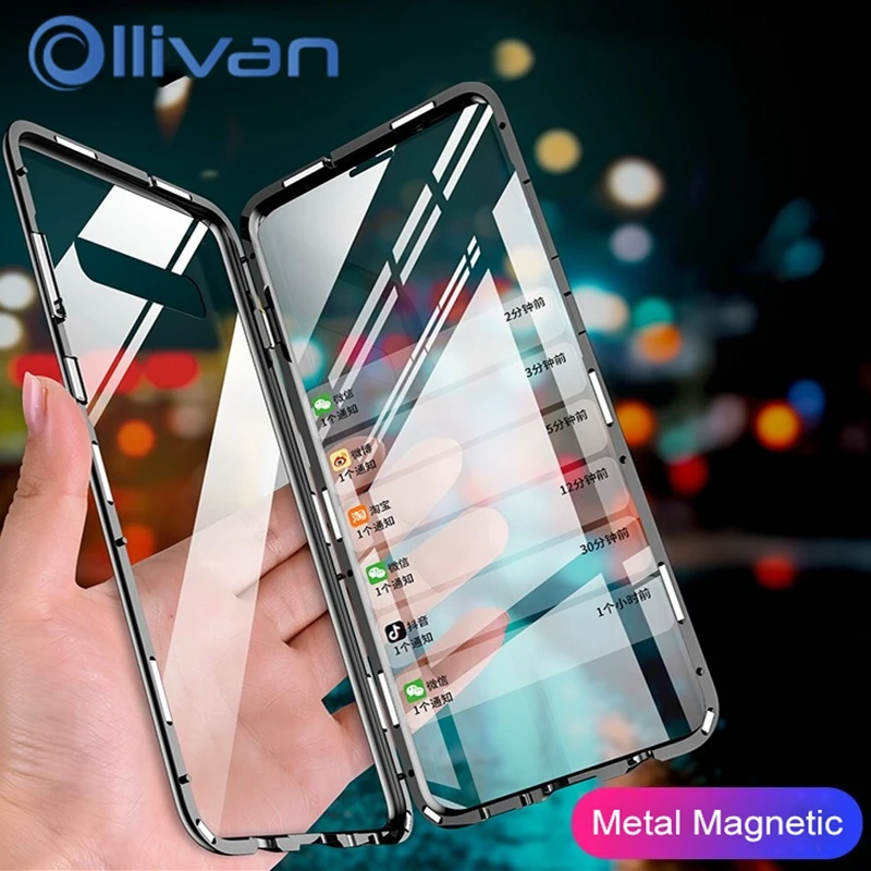 

Luxury 360 Full Cover Case For Samsung Galaxy S10 plus A10 A30 A70 A50 Adsorption For Samsung A70 Cover S10 lite 5G Magnetic