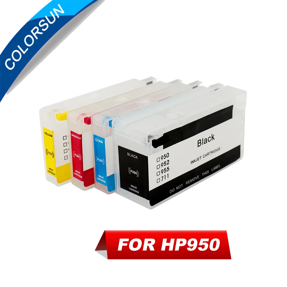 Colorsun For Hp950 951 Cartridge 950 Xl 951xl For Hp 8610 8620 8680 8615 8625 Printer Refillable