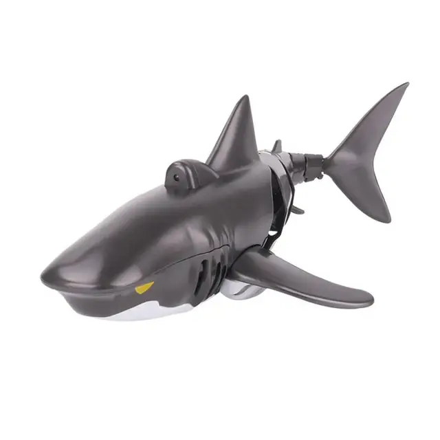 Shark Toy Electric Waterproof 2.4 G High-frequency Remote Control Model for Children Black