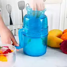Портативная Ручная легкая ручка для льда, дробилка, конусная дробилка, машина для производства льда, синяя дробилка для мороженица, сделай сам, лето
