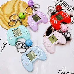 Mini console máquina de jogo das crianças handheld nostálgico mini game console com chaveiro tetris jogo de vídeo