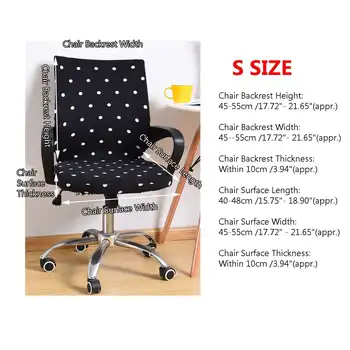 

Modern Soft Spandex Computer Chair Cover 100% Polyester Elastic Fabric Anti-dirty Office Chair Cover Easy Washable Removeable