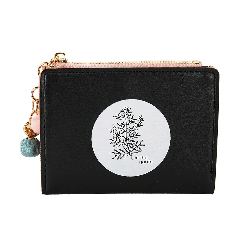 Fashion Wallet Women Lady Short Simple Style Zipper Women's Small Money Bag Female Mini Coin Purses Cartera Mujer | Багаж и сумки