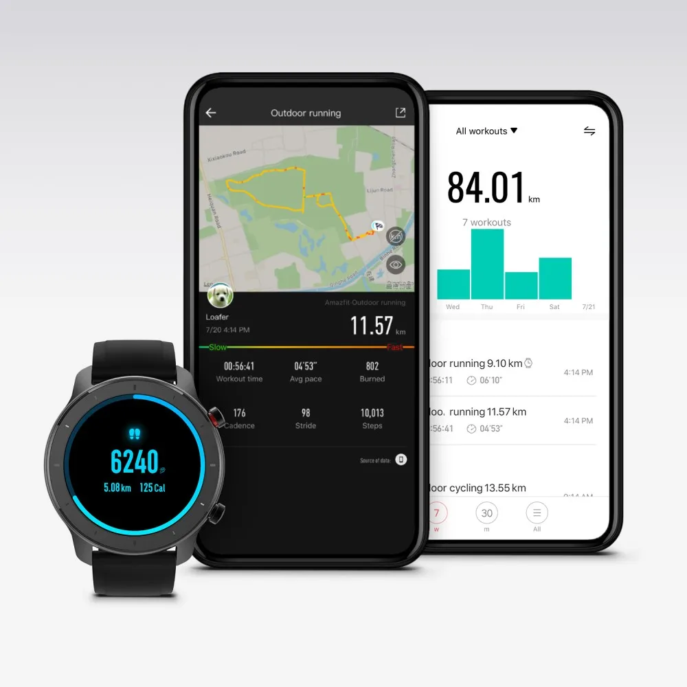 Amazfit GTR 42 мм Смарт часы 5ATM водонепроницаемые спортивные часы 12 дней батарея gps управление музыкой