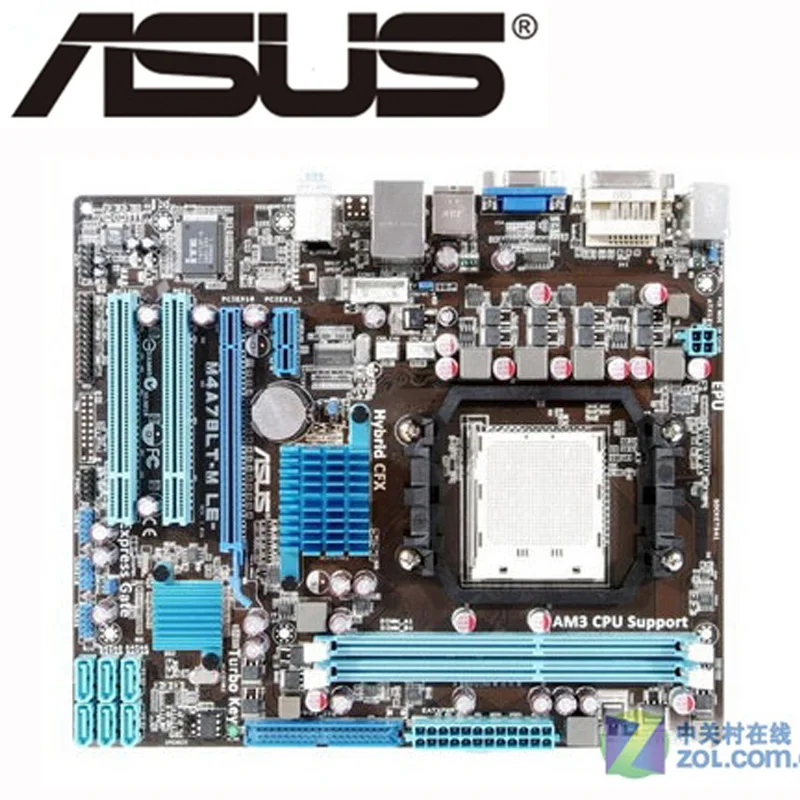 Для AMD 760G ASUS M4A78LT M LE материнская плата розетка AM3 системная DDR3 8 Гб uATX настольная SATA