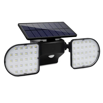

360-Degree Rotatable Outdoor Solar Lights,Dual Head Spotlights Waterproof ,Solar Poweredwith Wall Lights Security Night Lights f
