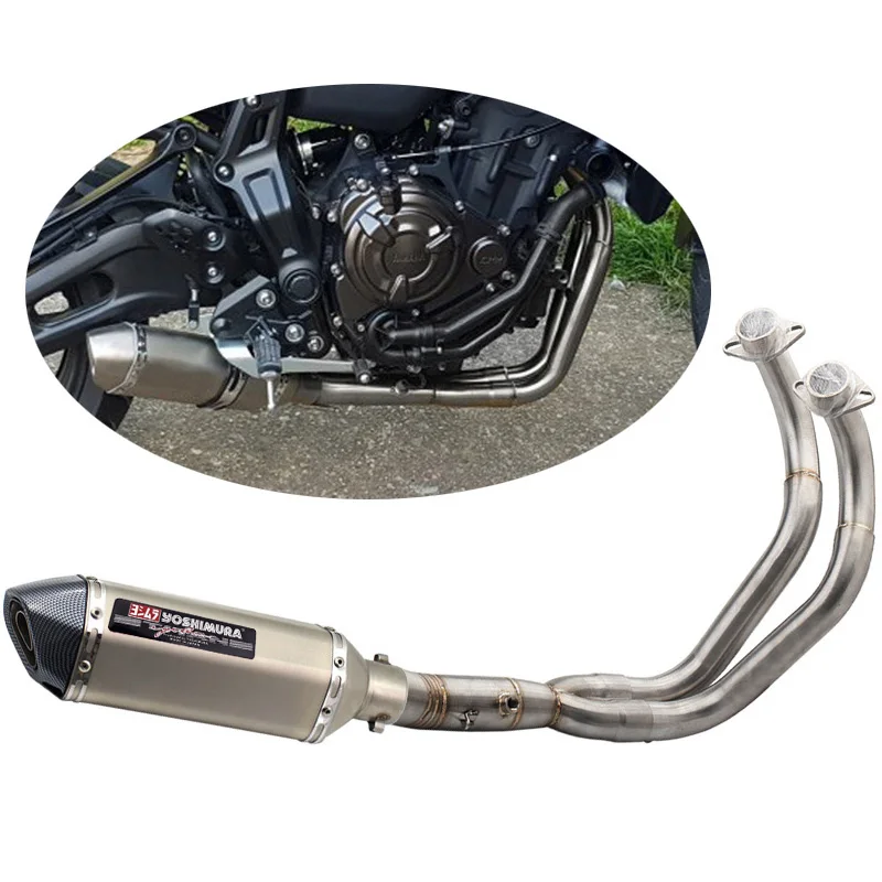 

Xsr700 Motorcycle Full Exhaust System Yoshimura Exhaust Slip-on Pipe For Yamaha MT-07 FZ-07 2014-2021 FZ07 MT07 TRACER 700 MT 07