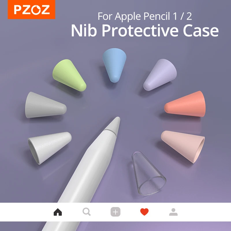 PZOZ 8 шт. чехол для Apple Pencil 2 стилуса и ручки силиконовый защитный 1 2st | Компьютеры