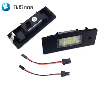 

DJSona 2Pcs Led License Plate Light For BMW E63 24SMD Led Number License Plate Light Lamp White 6000k For BMW E63 E81 E87 F06