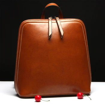 

Luufan 2020 new style genuine leather backpacks student women's backpacks stylish satchel bag hot sell recommended