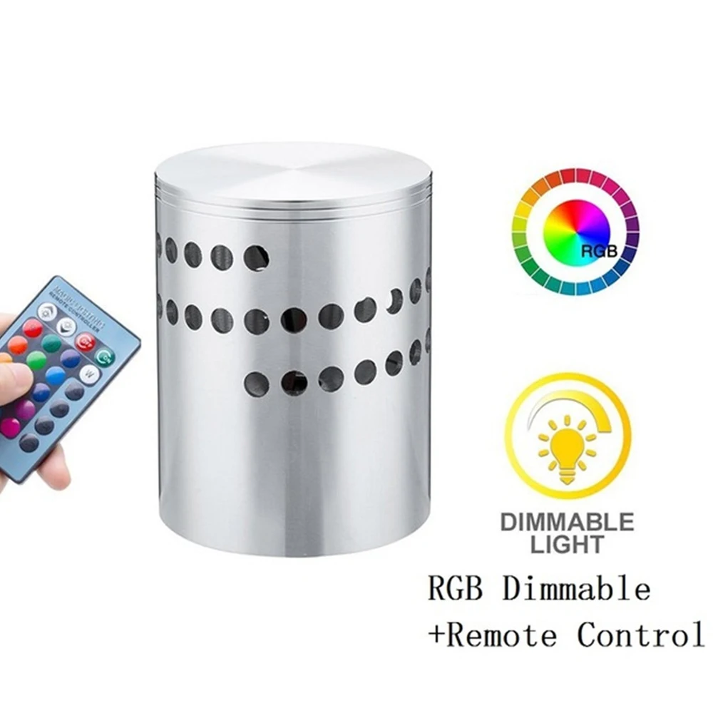 LED Wall Light RGB Spiral Hole Effect Wall Lamp With Remote Controller Colorful Wall light For Bar Lobby KTV Home Decoration Lamp 11