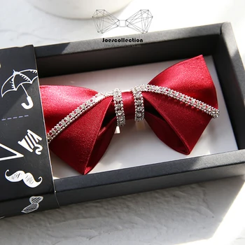 

Luxury Ties' for men Adjustable Fashion Unique Diamond decor Bowtie Wedding Party Bow Tie Necktie business suits Accessories