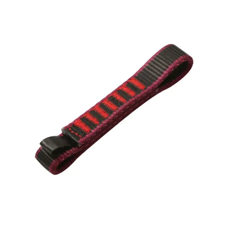 Red11CM Легкий и прочный нейлоновый плоский короткий Открытый скалолазание быстросъемный защитный Соединительный ремень безопасности - Цвет: Red11CM