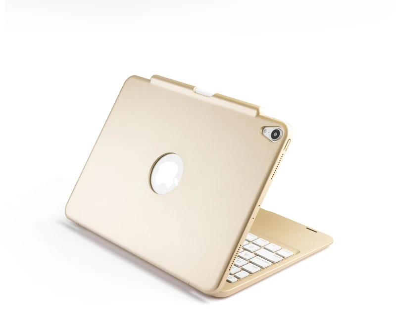 [Новое] Bluetooth клавиатура чехол для Apple iPad Pro 11,", 7-Цвет с подсветкой и жесткий Беспроводной клавиатура с смартфона с держателем для карт