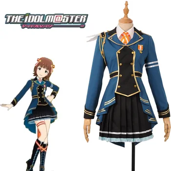 

Anime! THE IDOLM@STER LEADER! amami haruka sj Lovely Uniform Cosplay Costume Stage Performance Halloween Suit NEW Free Shipping