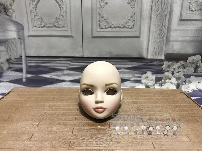 Оригинальная редкая милая девочка кукла голова портрет Макияж diy Коллекция