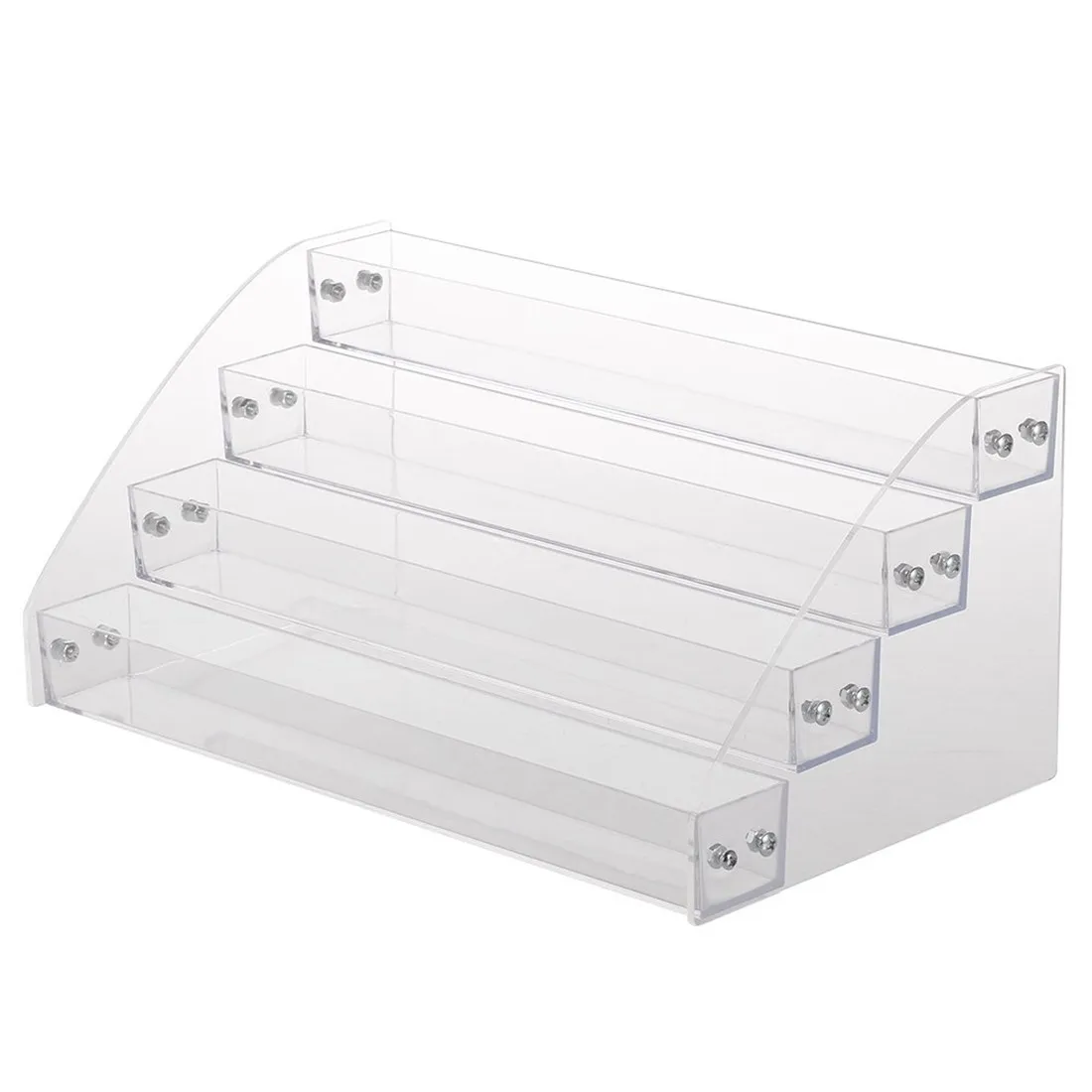 

4-layer cosmetic storage rack Trapezoidal transparent cosmetic display stand makeup organizer nail polish organizer