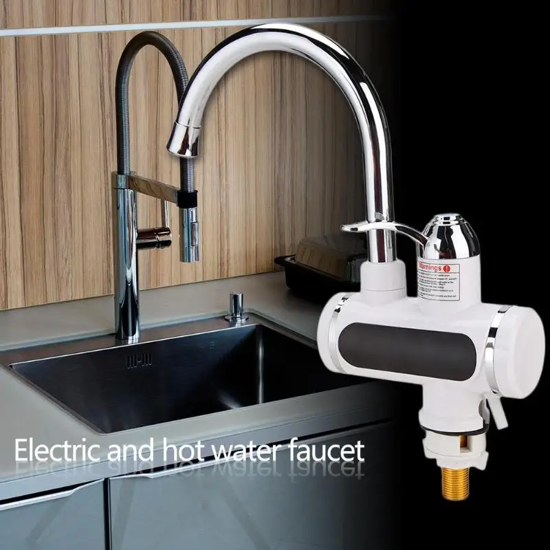 

Digital Display Hot Water Heater Tap Band Leakage Prevention Security Durable Bathroom Instantaneous Water Heater Faucet