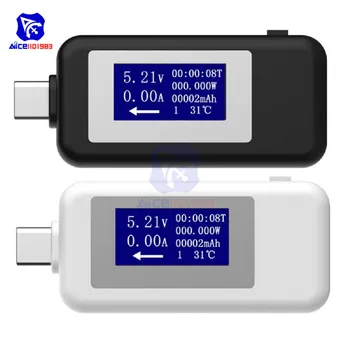 

diymore QC3.0 QC2.0 USB Type-C Tester Voltmeter Ammeter Power Meter Thermometer Multi-meter Type-C Interface Tester