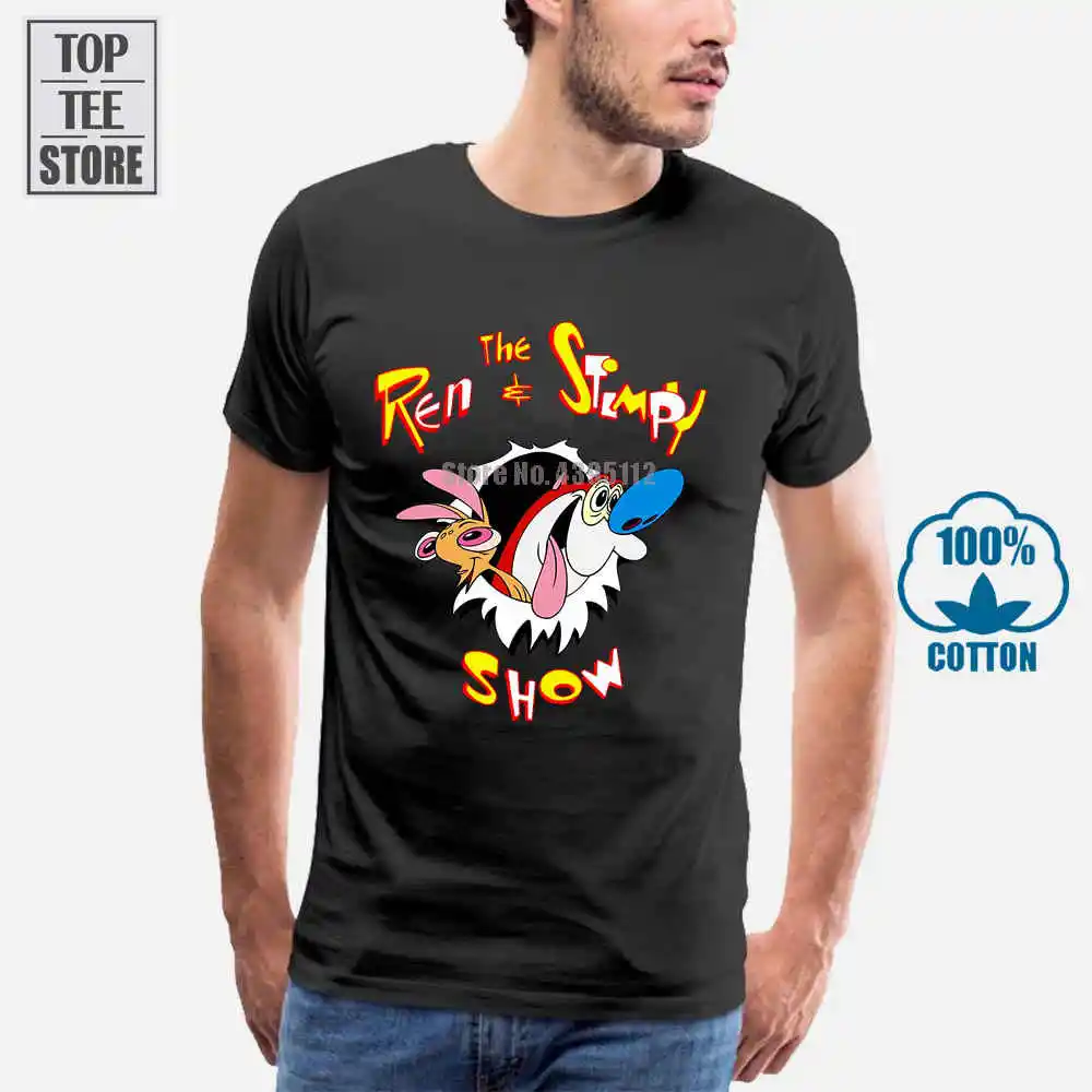 Футболка Ren And Stimpy Show футболка модная одежда размер S 3Xl подарок 2 новинка от США |
