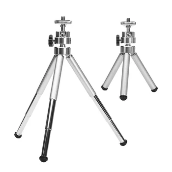 

New White/Black Mini Aluminum Alloy Desktop Tripod 3 Section Stand Holder for Projector Camera