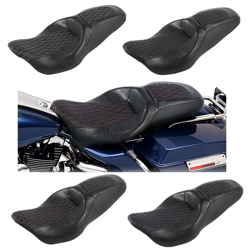 

Motorcycle Seat For Harley Touring Road King Street Electra Tri Glide CVO Custom Trike 2009-2020 2019 2018 2016 Driver Passenger