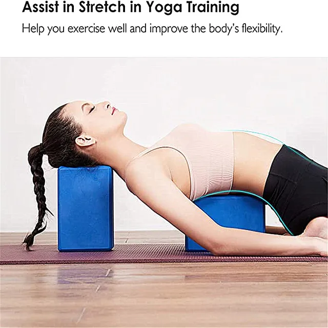 2 Mattoni Per Yoga In Schiuma EVA – Allenamento Fitness E Pilates – Cuscino Esercizi
