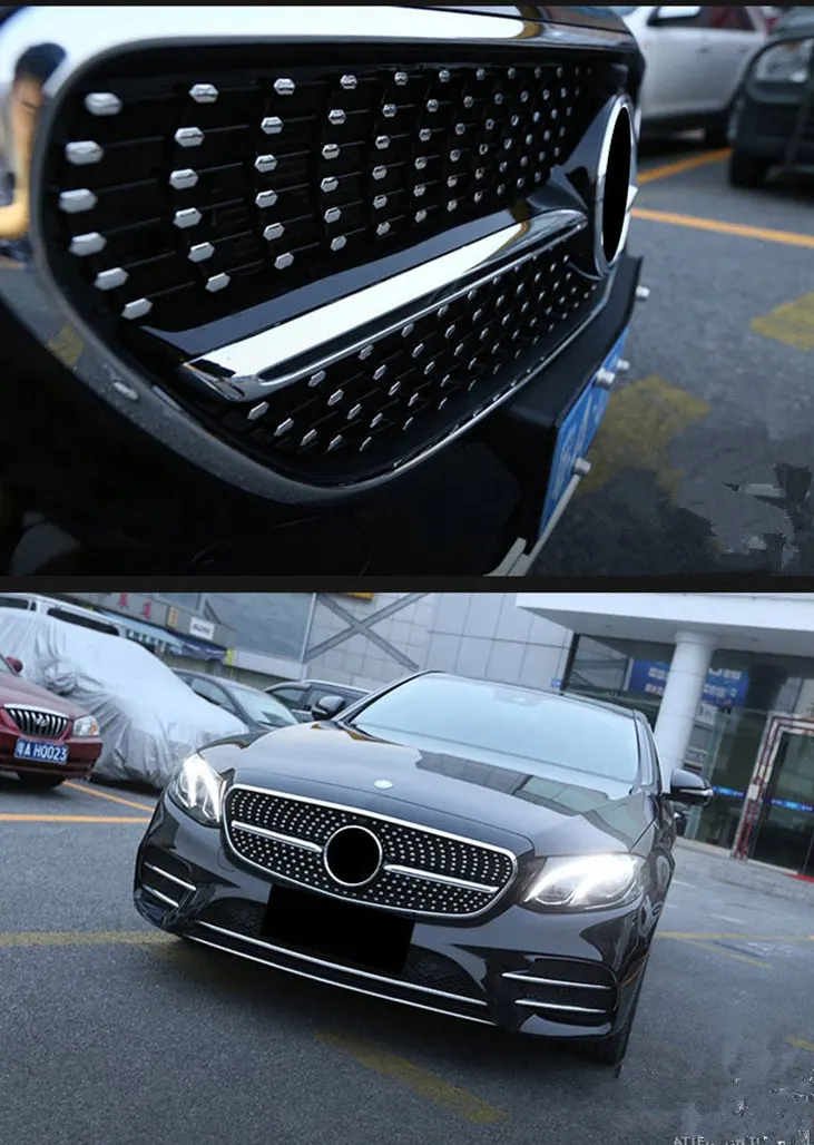 Для Mercedes Benz C Class W205 C450 C250 C180 C200 C220 C63 C300 передняя решетка Гонки Грили Алмазный