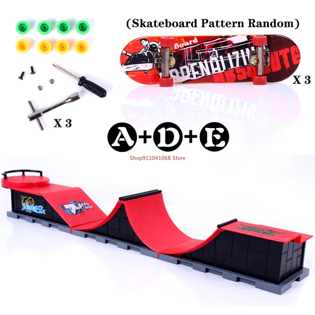 Fingerboard Finger Board Ultimate Parks Finger Skateboards Skate Park Ramp Parts for Tech Deck Toys for Kids Christmas Gifts 3