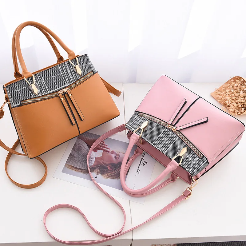 

Summer new 2019 women's comfortable pu zipper handbag ol commuter fashion ladies slung shoulder bag