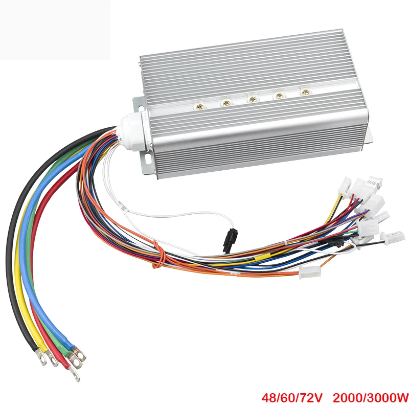 

E Bike Controller 2000W/3000W 48V/60V/72V Controller 45A/50A Electric Scooter Electric Bicycle Control Unit Parts For Tricycle