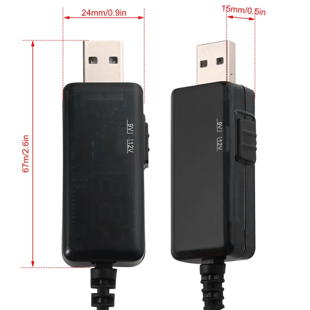 Цифровой дисплей usb-усилитель 5 В до 9 В/12 В USB в DC круглый отверстие зарядное устройство Тестер источник питания для маршрутизатора по всему миру Распродажа