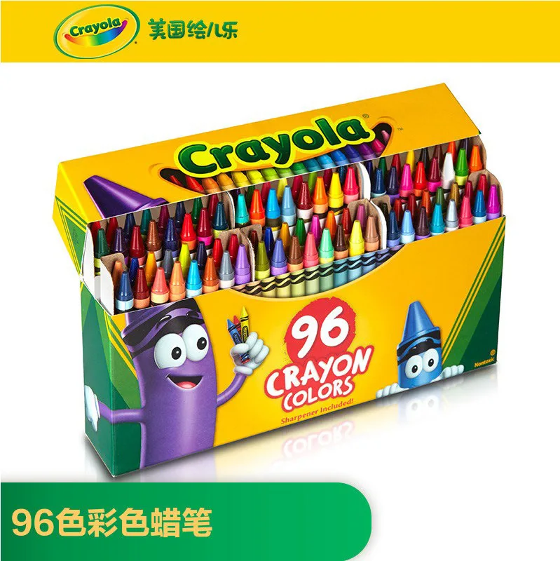 Crayola Crayon 96 цветов детские безопасные Рисованные граффити Изобразительное искусство игрушки 52-0096