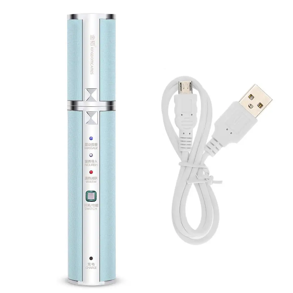 2 в 1 Электрический прибор для массажа глаз против морщин защита для глаз инструмент для красоты Инструменты для ухода за глазами - Цвет: blue