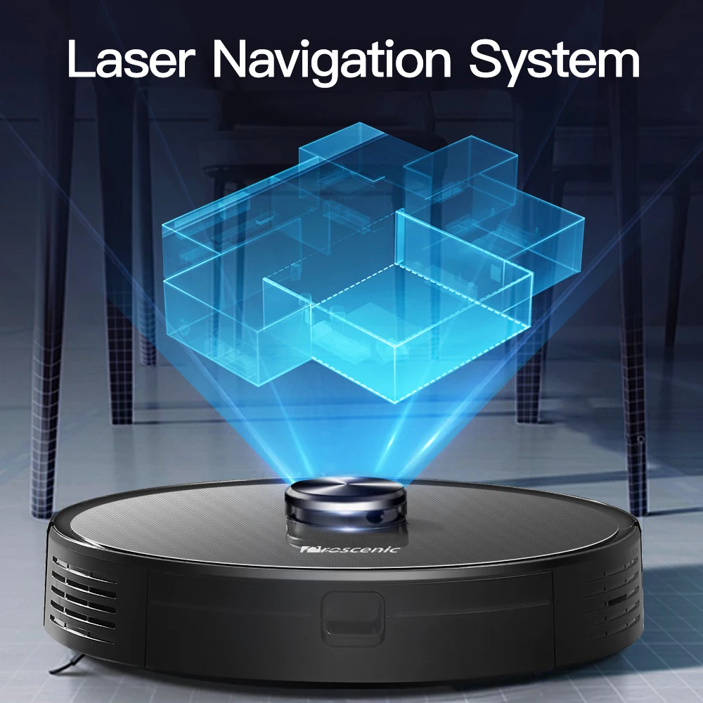 US $490.29 Proscenic U6 WLAN Robot Vacuum Cleaner Robot With Laser Navigation App Alexa Control Dust Cleaner Automatic Carpet Detection