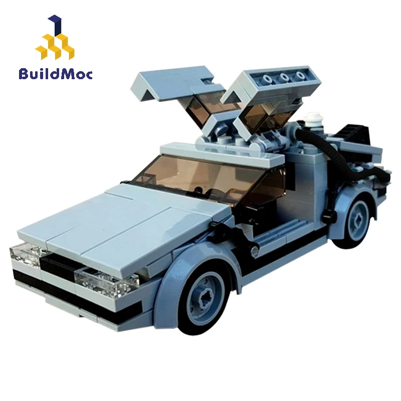 Технический автомобиль Buildmoc deloreessing Назад в будущее машина времени MOC-23436 скорости