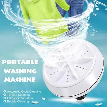 

Mini Washing Machine Portable Personal Rotary Turbine Washing Trip Machine Business Home T4Z7