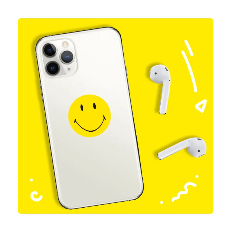 10 Pcs Mini Sticker Smiling Face Stickers Waterproof PVC Expression Stickers Toys laptop Pitcher Bottle Luggage Moble Decorate