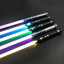 

2022 SaberFeast Lightsaber Heavy Dueling Laser Sword Metal Handle Swing Combat FOC Christmas Cosplay Gift Kids Luminous Toys