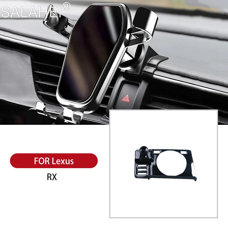 

Phone Holder For LEXUS RX 450hL 2020 Cell Dashboard Air Vent Stand Clip Mount High Quality GPS Navigation 360 Degree Rotation