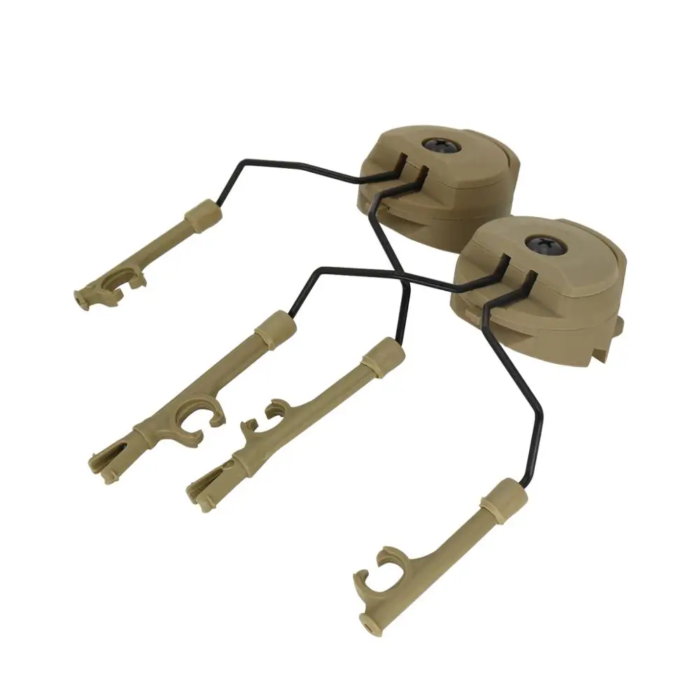 Military Peltor Helmet Headset Bracket and Fast Ops Core Helmet ARC Rail Headset Adapter for Airsoft Tactics Headphones comtac