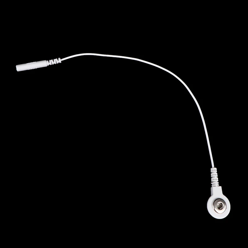 10pcs Electrode Lead Wires Adapter Cables Treatment Instrument Conversion Line Pin-To-Snap Adapter Cables Plug