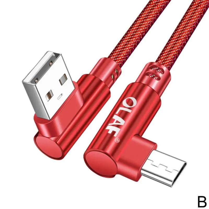 1/2 м Usb type C 90 градусов быстрая зарядка Usb C кабель type-c кабель для передачи данных зарядное устройство Usb-c для samsung S8 S9 Note 9 8 Xiaomi Mi8 Mi6 - Цвет: Red