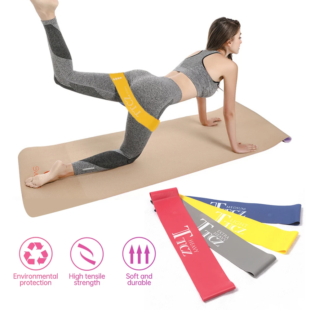 

1pc Yoga Resistance Band Gym Exercise Loop Band Fitness Loop Stretch Band Gymfitness Body Building Training Exercise Latex Band