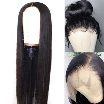 LS Straight Hair Lace Front Human Hair Wigs For Women Pre Plucked Brazilian 360 Lace Frontal Wigs 150 180 13*4 /13x6 Remy Wigs 5