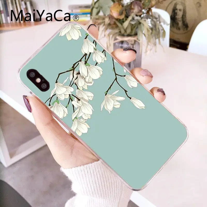 MaiYaCa простой маленький Свежий мятный зеленый DIY Роскошный чехол для iPhone X XS MAX 6 6s 7 7plus 8 8Plus 5 5S SE XR 10 - Цвет: A2