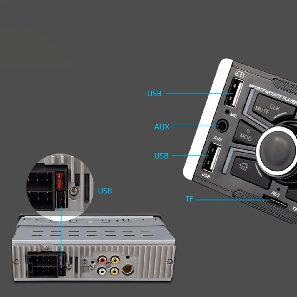 12V / 24V Universal 4.1 Inch Car Mp5 Player 3Usb