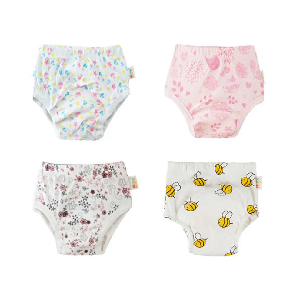 Braguitas de entrenamiento reutilizables para bebés y niños, pañales de tela lavables para recién nacidos, ropa interior reutilizable
