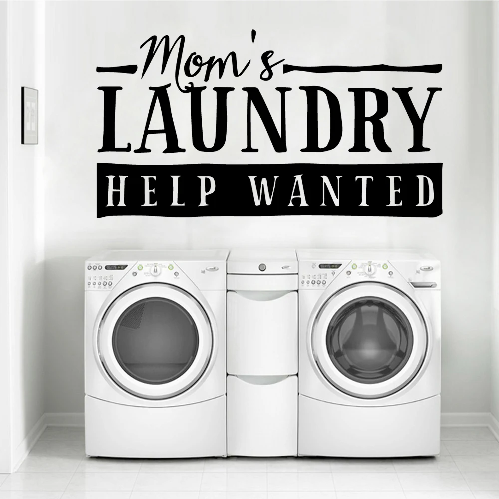 

Cartoon Laundry Vinyl Kitchen Wall Stickers Wallpaper For Laundry Rooms Decor Vinyl Art Decal Sticker Commercial Wall Decals