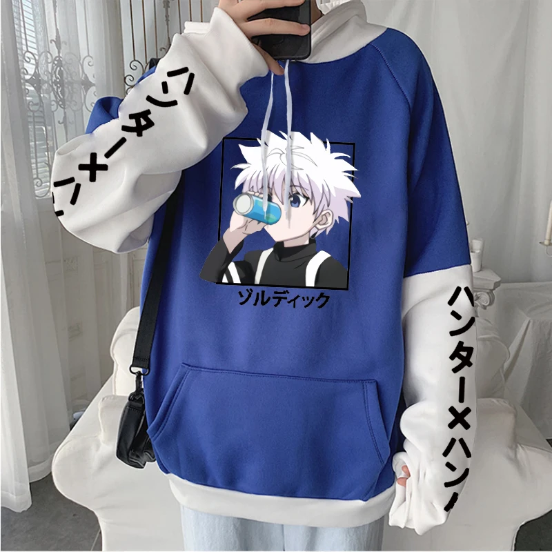 Японские Аниме Hunter X Killua Zoldyck Kawaii мультфильм Женщины Толстовки повседневные Harajuku